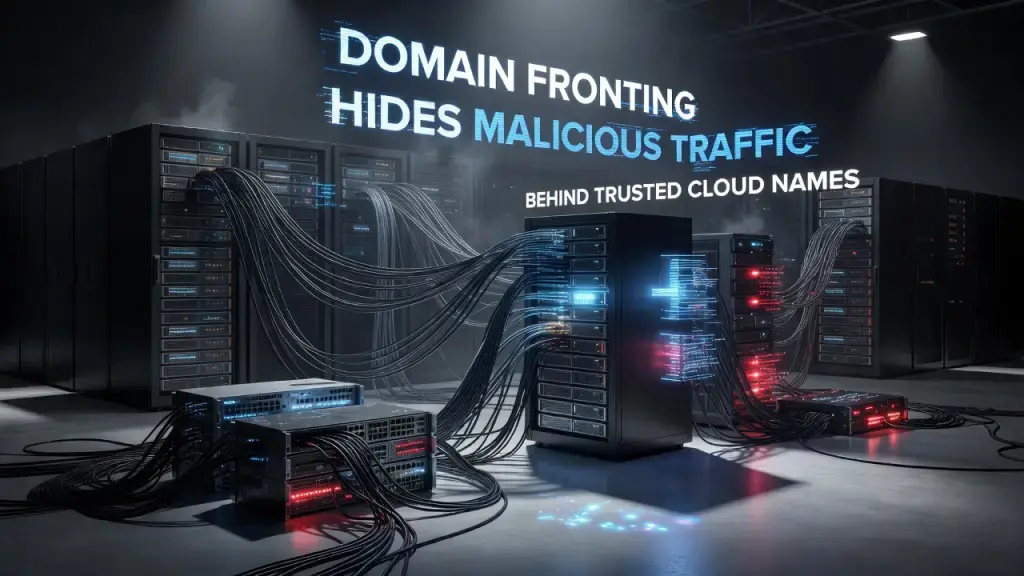 Domain Fronting Hides Malicious Traffic Behind Trusted Cloud Names